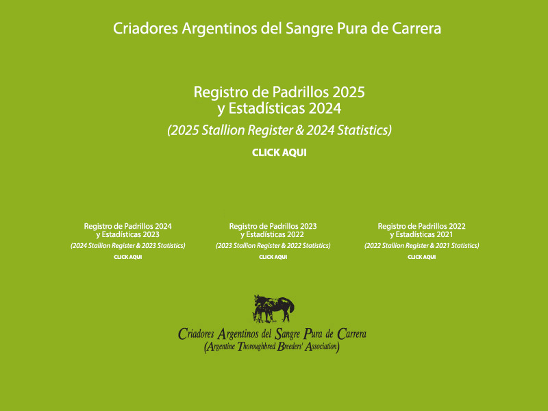 Registro de Padrillos y Estadísticas - Stallion Register & Statistics